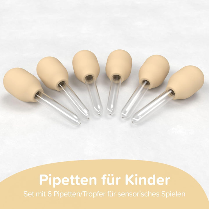 Inspire My Play 6 x Pipetten für Kinder – Pipetten-Tropfer für Kinder – Sensorisches Spielzeug und Z