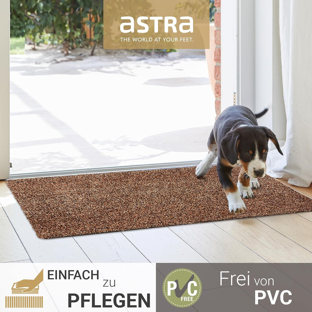 Astra Fussmatte innen rutschfest - nachhaltige Schmutzfangmatte waschbar bei 30°C - Türmatte PVC-FRE