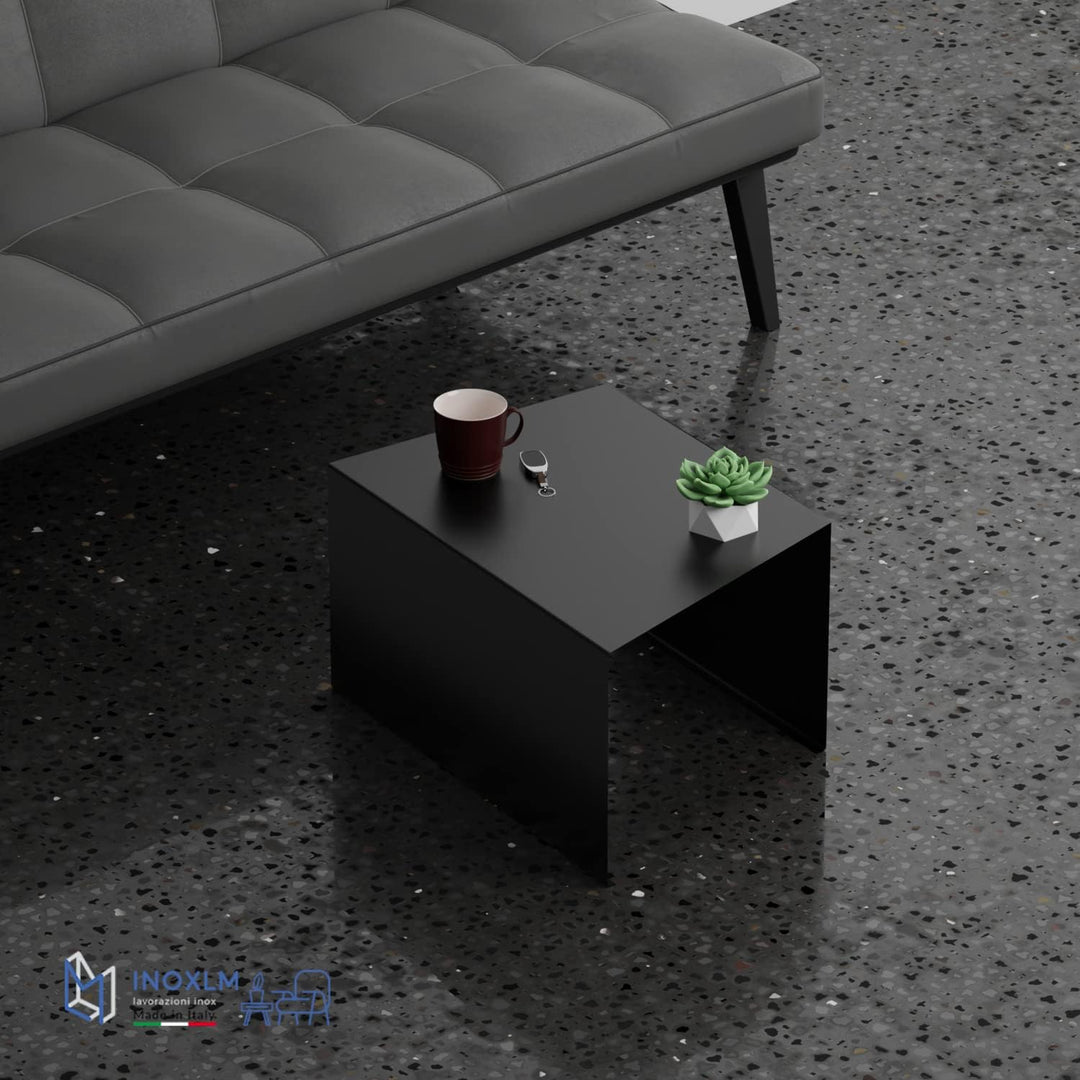 INOXLM Couchtisch Anthea | Couchtisch | Couchtisch | Niedriger Design Tisch | Couchtisch für Wohnzim