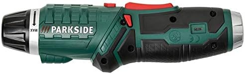PARKSIDE® Akkuschrauber PSSA 4 A1 | LED-Licht | USB-Ladegerät | im Koffer + Bit-Set Zubehör