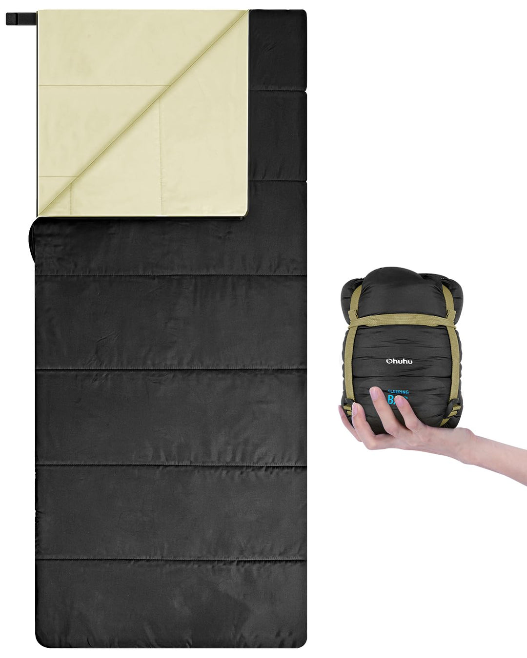 Schlafsack - Ohuhu Kleines Packmass & Ultraleicht (860g) Sommer Schlafsack Deckenschlafsack Indoor O