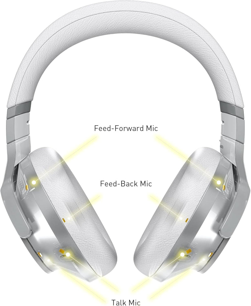 Technics EAH-A800E-S Bluetooth Kopfhörer, Over-Ear mit Noise Cancelling und Mikrofon, einfache Verbi