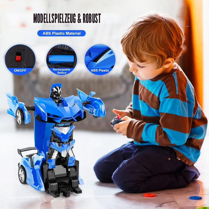 Thedttoy Transformator Spielzeug Ferngesteuertes Auto für Kinder ab 4 5 6 7 8 9 10 11 12 Jahre, 2.4G