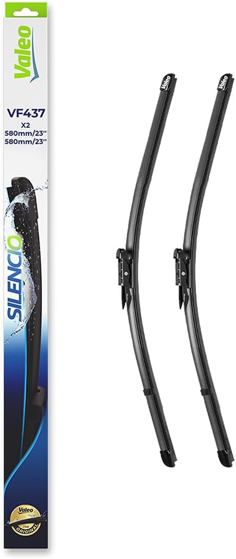 Valeo Silencio Wischblatt VF437 574637 Vorderansicht: 580mm / 580mm Menge 2 Einheiten (für Fahrzeuge