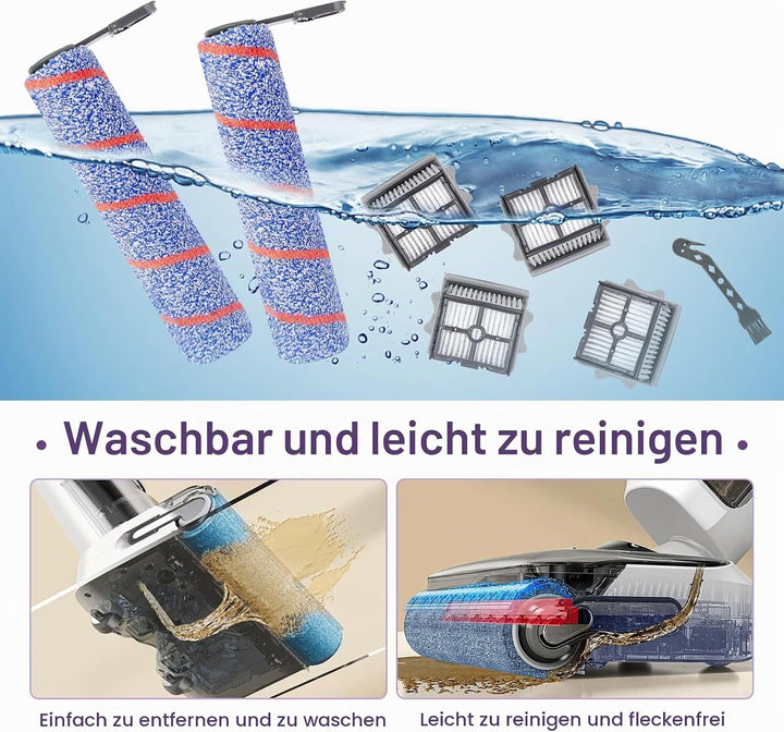 Bürstenrolle Filter Ersatzteile für Tineco Floor One S7 Artist/stretch S6 / Switch S6 / S7 Stretch U