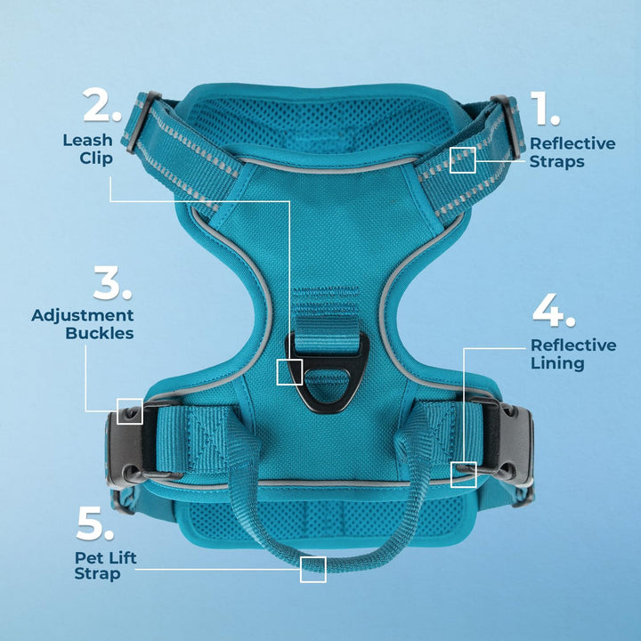 Voyager Von Best Pet Supplies – verstellbares Hundegeschirr mit 3M reflektierender Technologie, kein