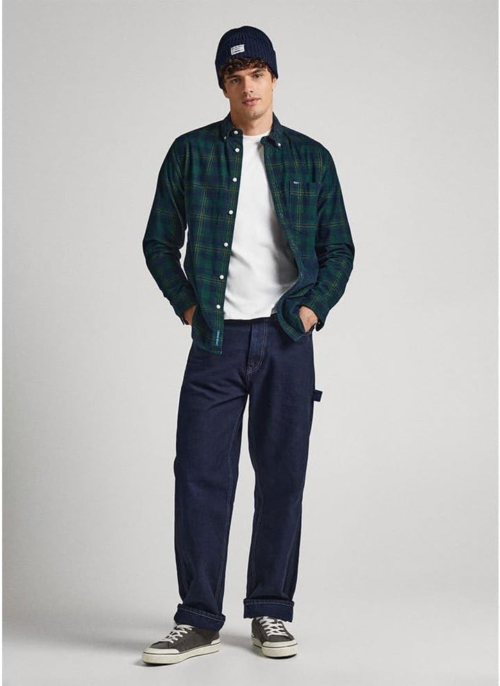 Pepe Jeans Herren Cale Hemd M Grün (Regent Green), M Grün (Regent Green)