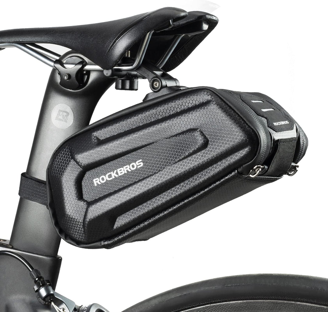 ROCKBROS Fahrrad Satteltasche Fahrradtasche Wasserabweisend 3D Hard Shell Fahrradsitz Tasche mit Sch