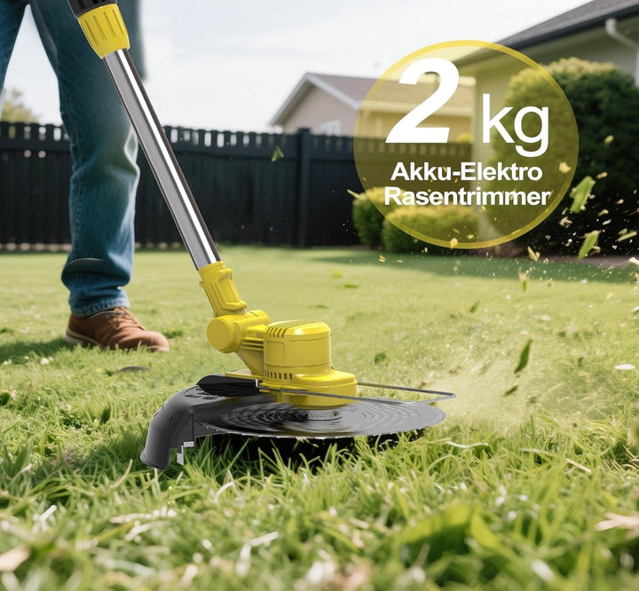 TerraKraft 21V Rasentrimmer mit Akku, 750w Akkus Rasentrimmer, Freischneider Akkus, Die Teleskophöhe