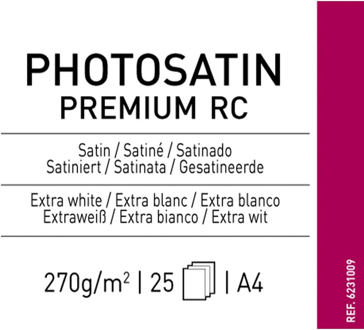 Canson 206231009 Photo Satin Premium RC Box, A4, A4