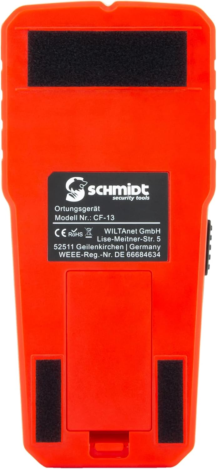 SCHMIDT security tools Ortungsgerät CF-13 Wandscanner Multidetektor Balkensucher Digital Leitungssuc