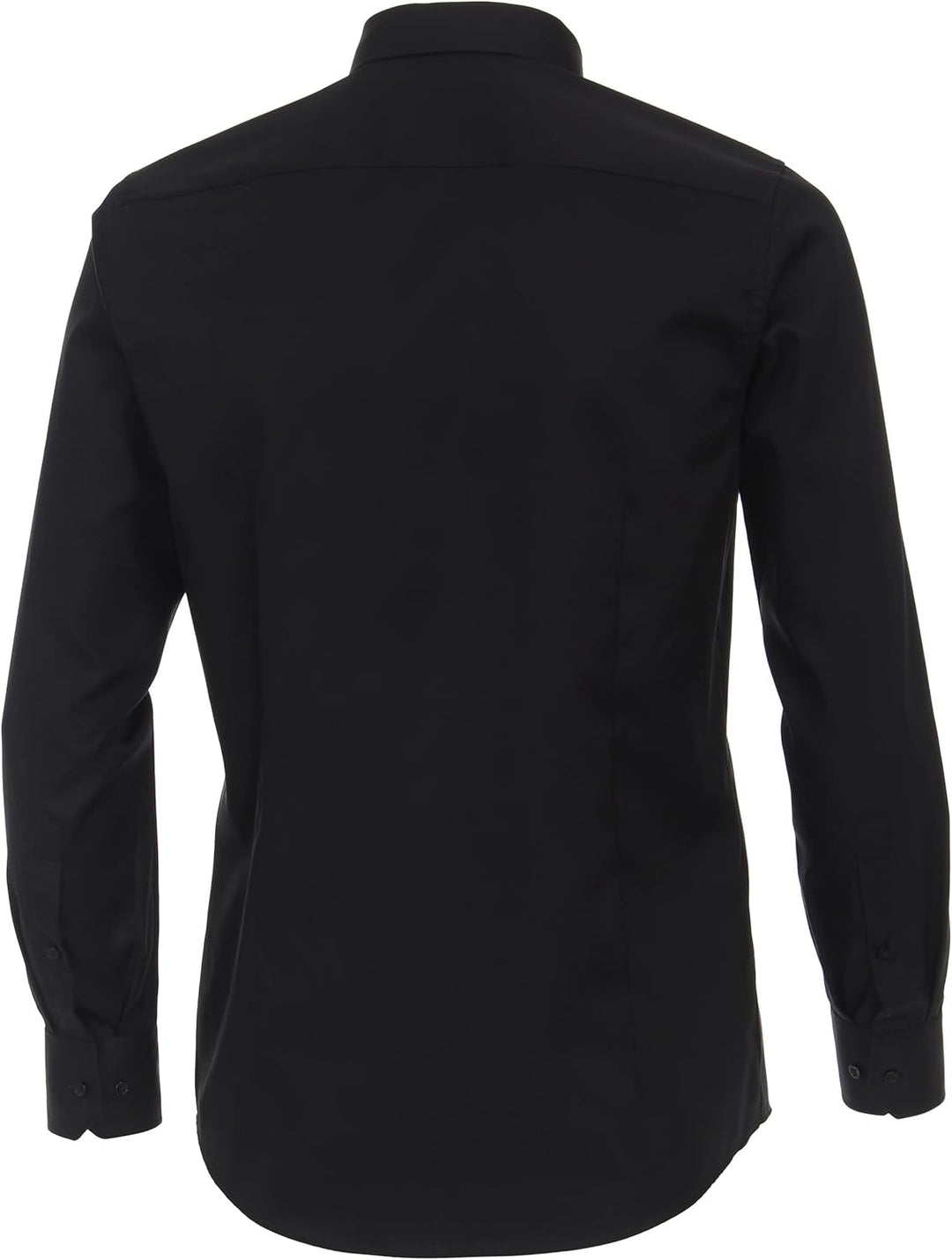 Venti Herren Twill Hemd unifarben extra Langer Arm 72cm Modern Fit 39 Extra Tall Schwarz, 39 Extra T
