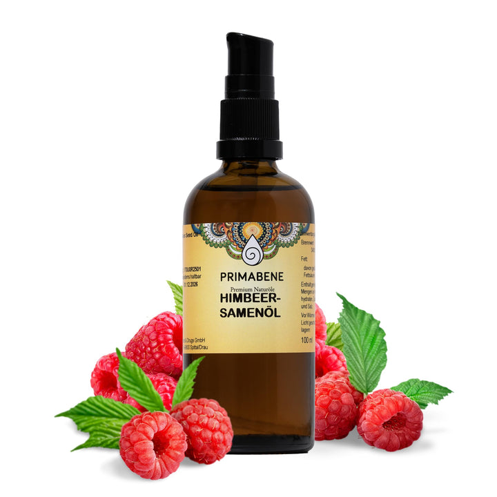 100% Himbeersamenöl - 50ml - rein &amp; kaltgepresstes Himbeersamen Öl für Hautpflege, Haarpflege &amp; Sonn