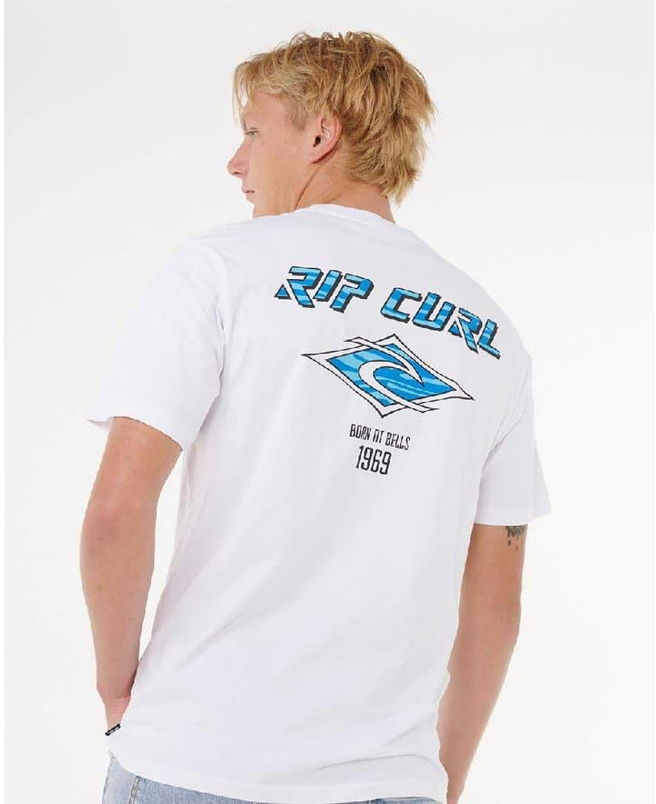 Rip Curl 2026 Männer Fade Out Icon Tee 0CAMTE - White XXL, XXL