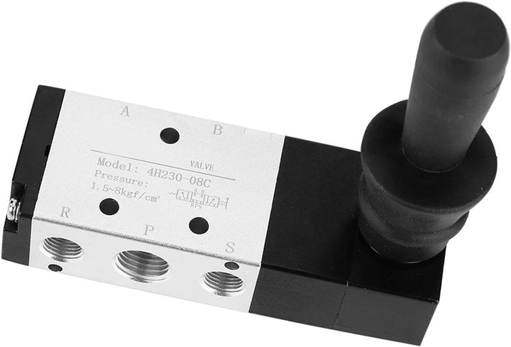 Oumefar G1/8 Luftregelventil 3 Position 5-Wege-Durchflussregelung Manuelles Ventil Pneumatisches mec
