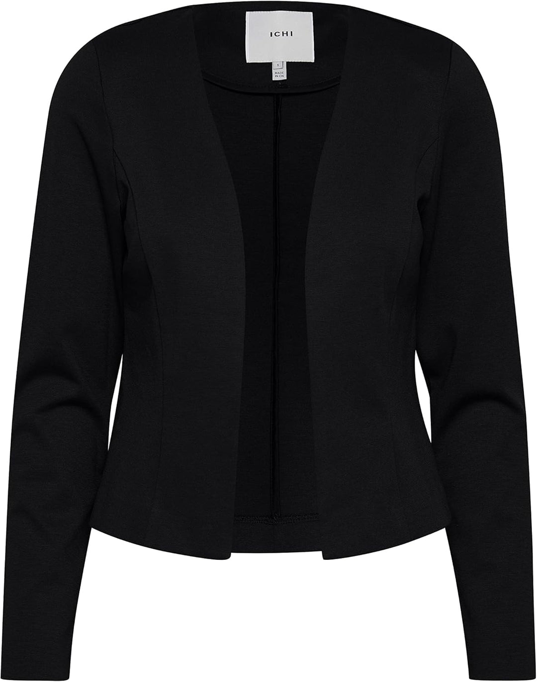 ICHI IHKATE Short BL Damen Blazer Kurzblazer Jacke Kurzblazer mit Stretch, 194008_black