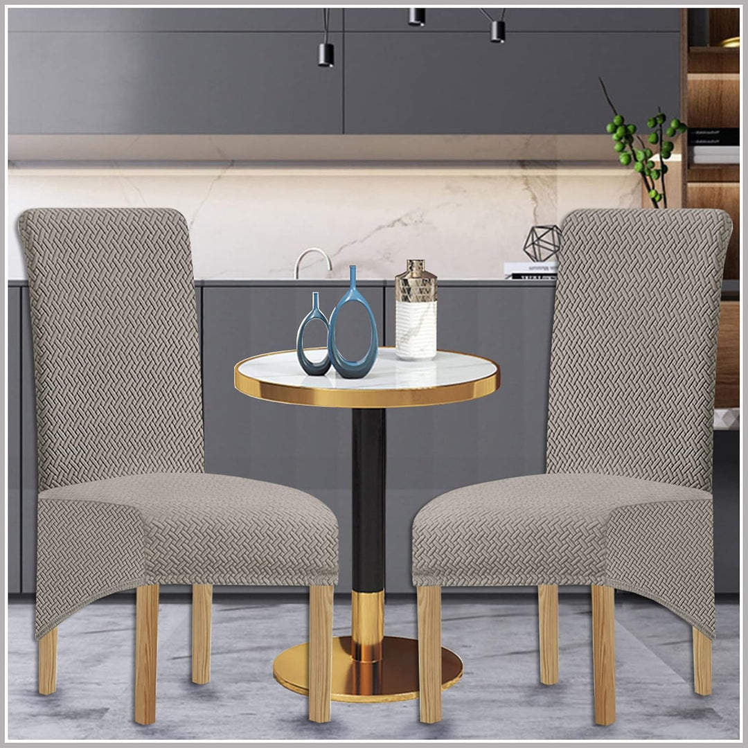 KELUINA XL Stuhlhussen,Universal Stretch Stuhlhussen 2er 4er 6er Set Stuhlbezug für Stuhl Esszimmer