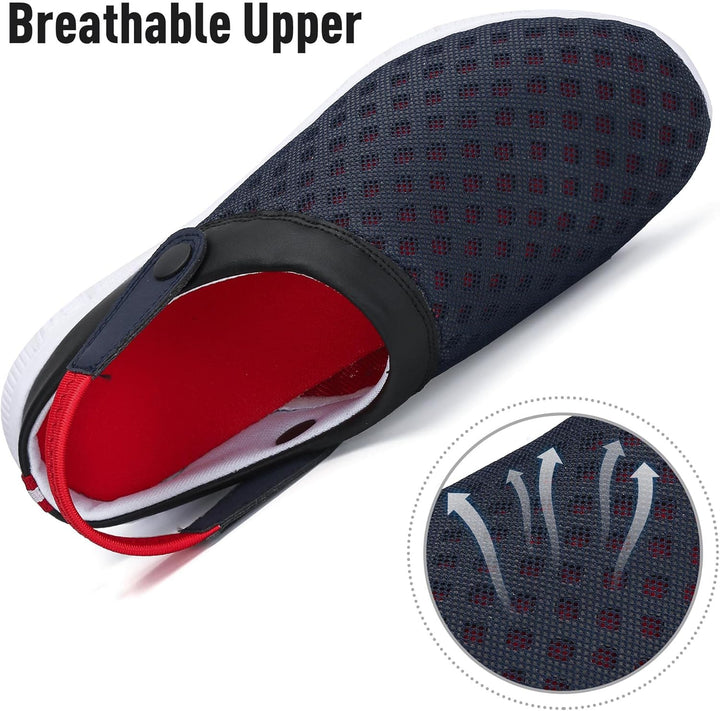 SAGUARO Sommer Clogs Herren Gartenschuhe Damen Hausschuhe Leicht Pantolette rutschfest Badelatschen