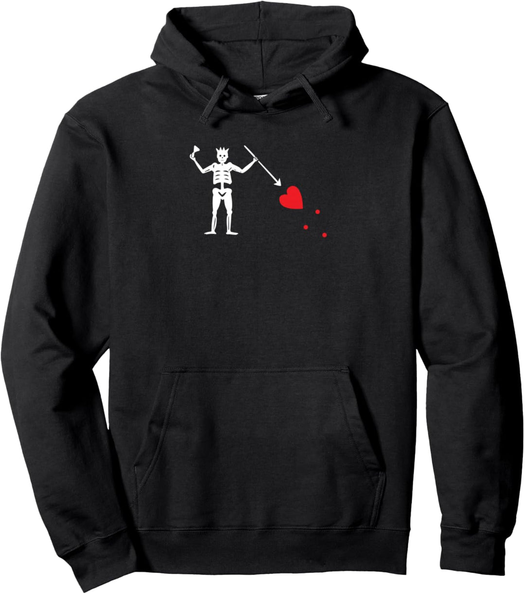 Barbary States Pirat Blackbeard's Flag Blackbeard Pullover Hoodie