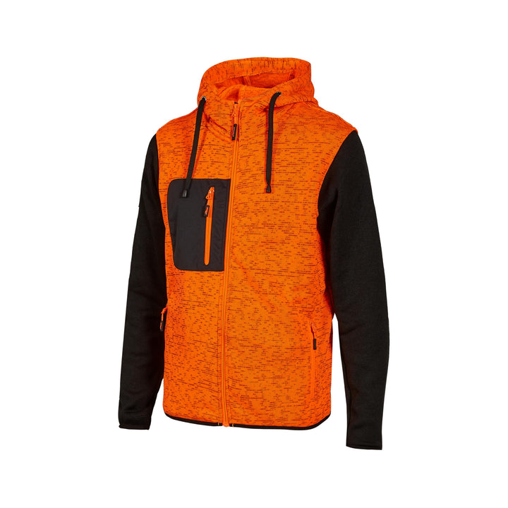 U-Power Rainbow, Sweatshirt mit durchgehendem Reissverschluss, mit grossen Taschen, weichem Fleece,