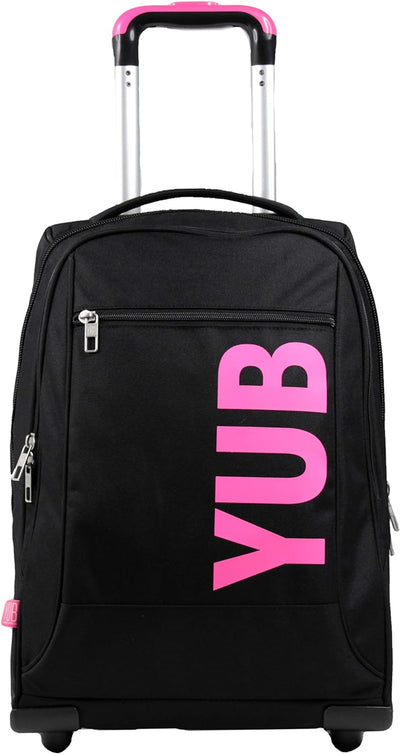 Yub TROLLEY URBAN FLUO, Rucksack mit Trolleyfunktion, Schulranzen mit Rollen, 3 in 1, ab 1. Klasse,