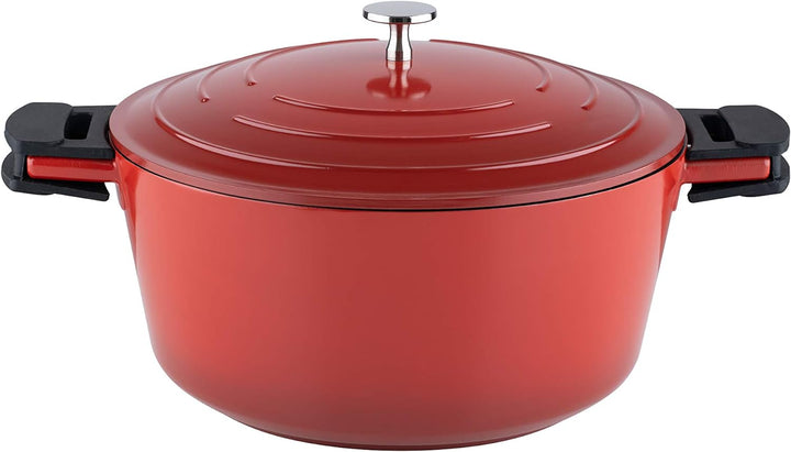 Kelomat, 3422-385, Schmortopf INDUKTION KERAMIKA RED, mit Deckel, Durchmesser 28cm, Inhalt 6,8 Liter