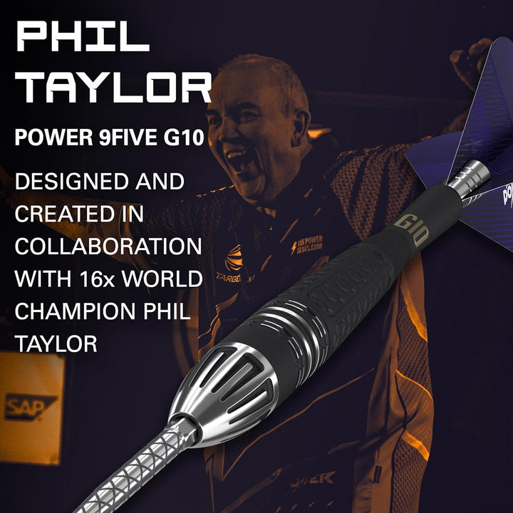 Target Darts Phil Taylor Power 9-Five Gen 10 95% Wolfram Swiss Point Stahlspitze Dart Satz 26 g, 26