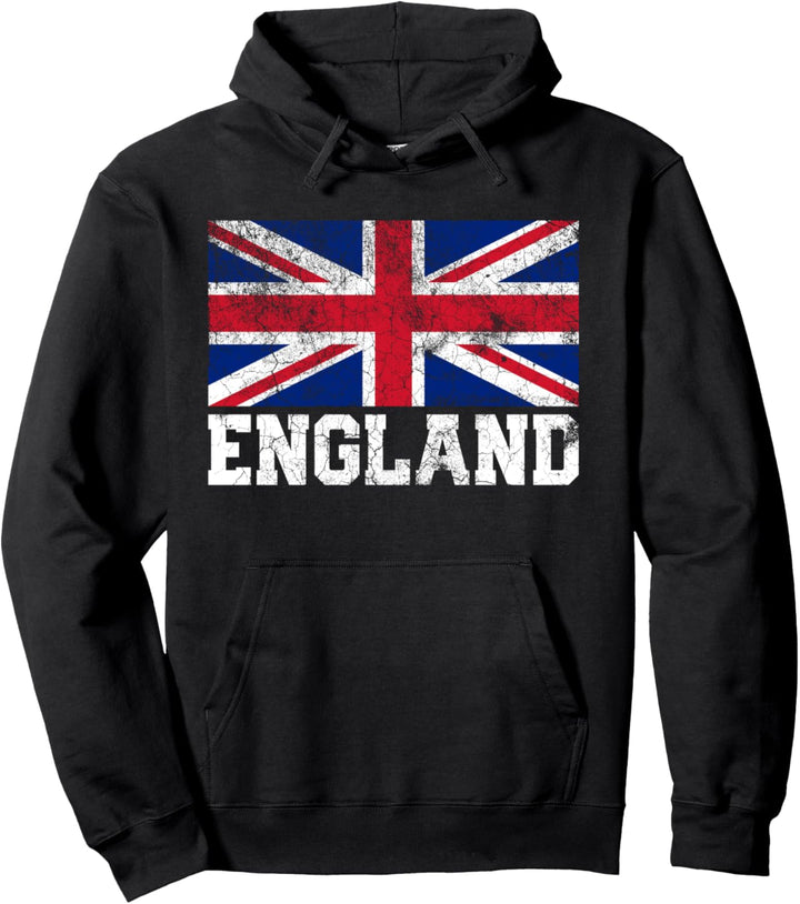 England Flagge Union Jack UK Britain Pride Country Vintage Pullover Hoodie
