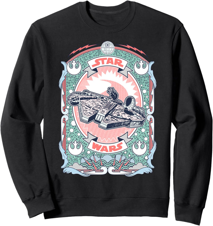 Star Wars Arcade Style Millennium Falcon Poster Sweatshirt
