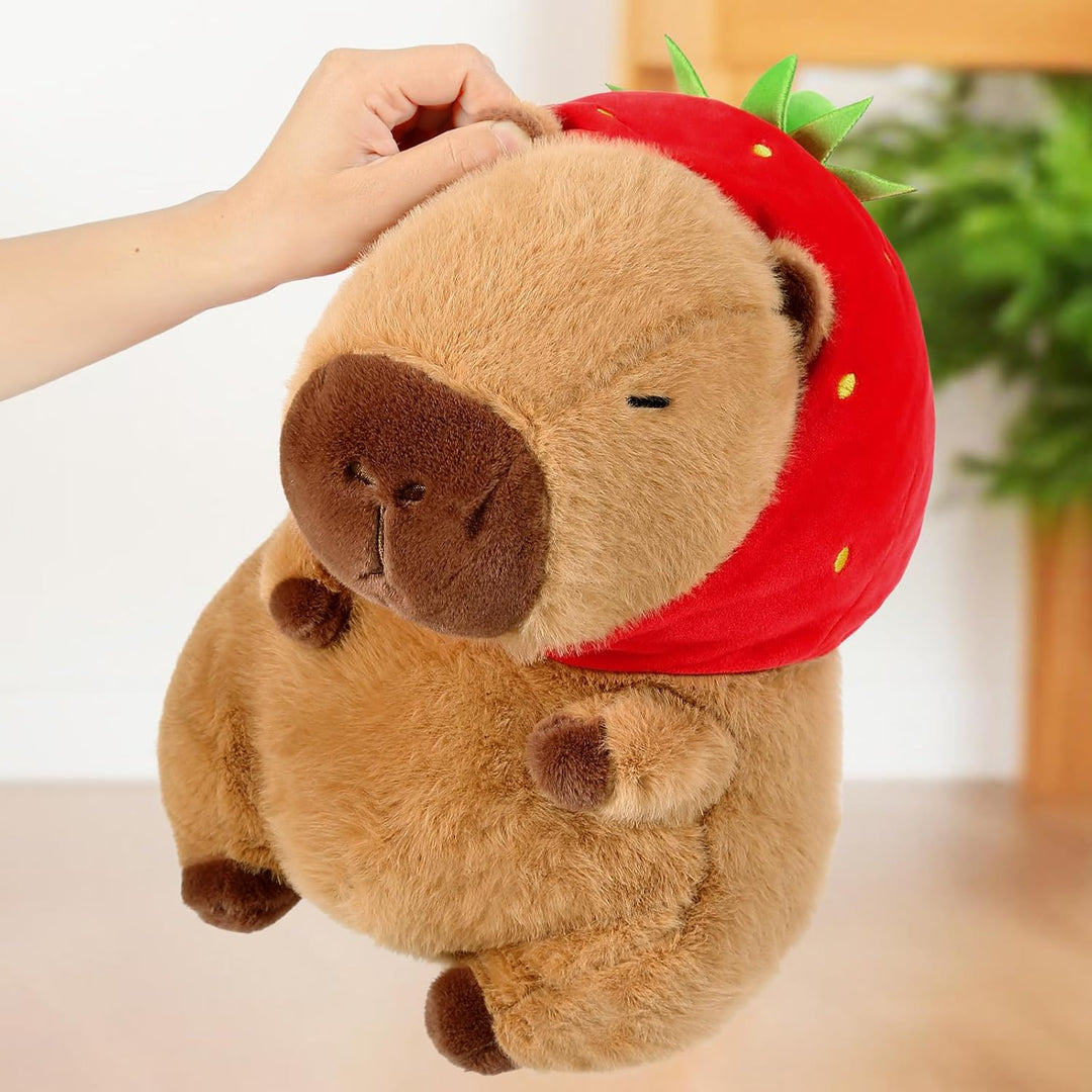 shownicer Plüschtier Capybara Kuscheltier Stofftier Kawaii Capybara Plüsch Kissen Spielzeug Wurfkiss
