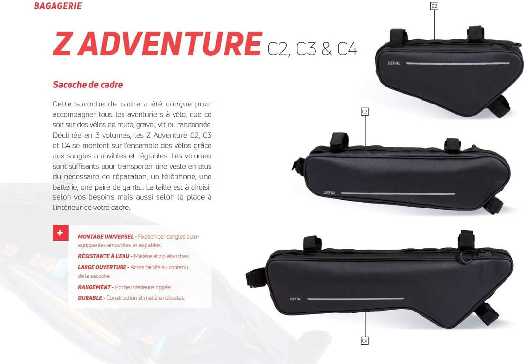 Zéfal Z Adventure Rahmentasche 4,2 ltr Schwarz, 4,2 ltr Schwarz