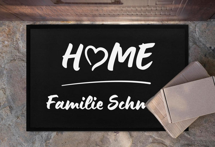 Fussmatte - Willkommen - Türmatte Fussabtreter Schmutzfangmatte zum Einzug Geburtastag Hochzeit WG G