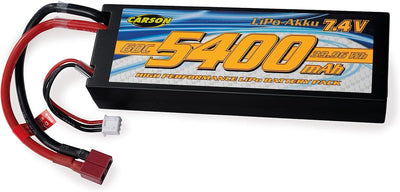 Carson 500409063 1:8 King of Dirt Buggy 4S RTR & 500608234-7,4V/5400mAh 60C LiPO Race Akku T-Pl. HC