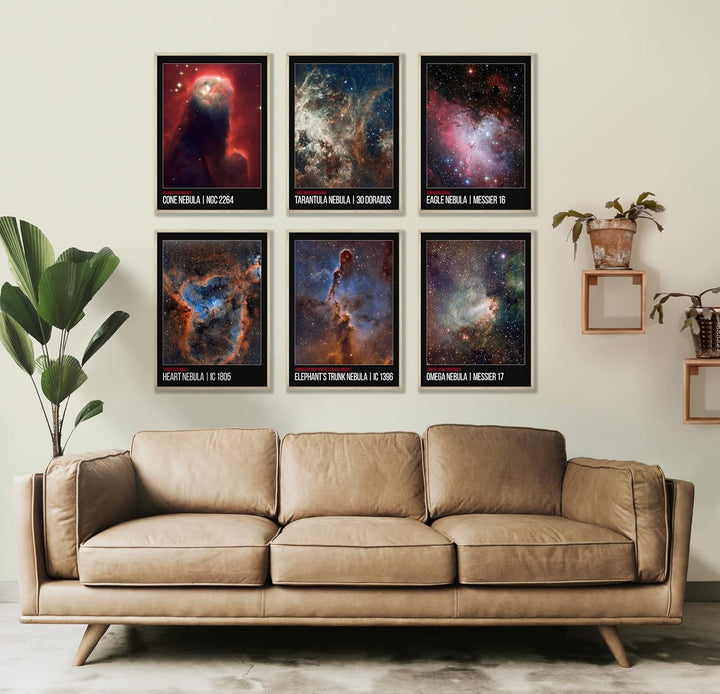 Weltraum-Schlafzimmer-Wanddekoration – Galaxie-Kunst, Kinderzimmer-Dekoration, Universum, Nebel, mod