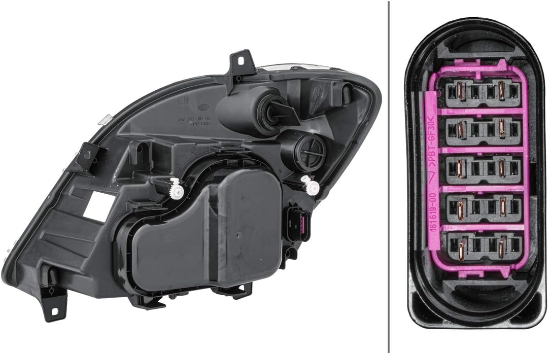 HELLA 1EB 247 012-061 FF/Halogen-Hauptscheinwerfer - rechts - für u.a. Mercedes-Benz Sprinter 3,5-T