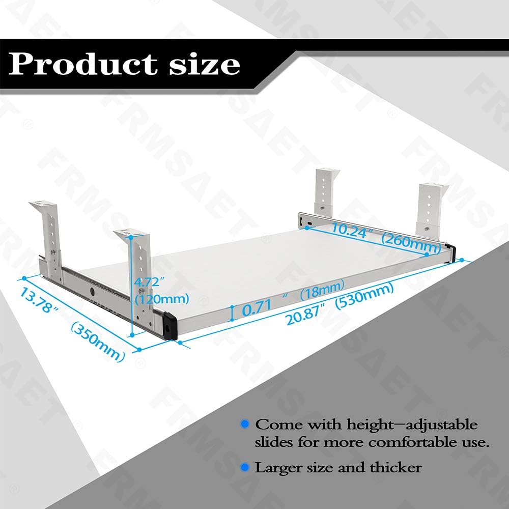 FRMSAET Möbelzubehör Büroproduktanzüge Hardware 53 cm / 60 cm / 76 cm Tastatur Schubladenfach Holzha