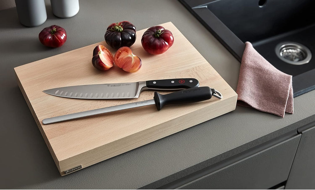 WÜSTHOF Diamant-Schärfstab 23 cm fein, Schwarz / Silber, 23 cm