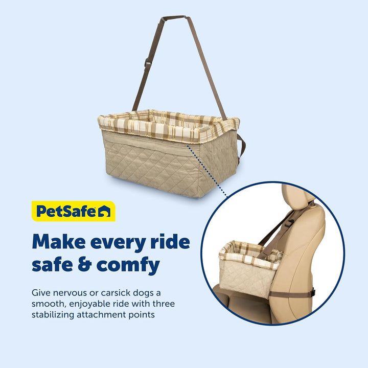 PetSafe Solvit Tagalong Standard-Autositz für Hunde, M, gesteppt M Original Verpackung Gesteppt, M O