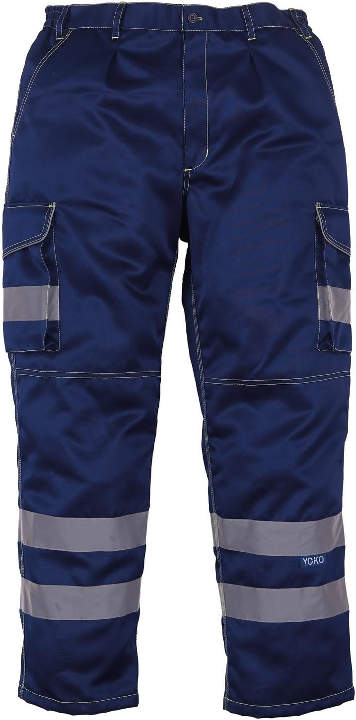 Yoko Herren Hi Vis Cargo Arbeitshose (W28 x Standard) (Orange)