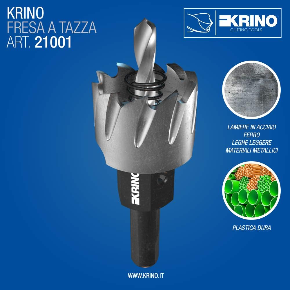 Krino 2100104500 HSS Locher A Tasse in G, Stahl, 45 mm