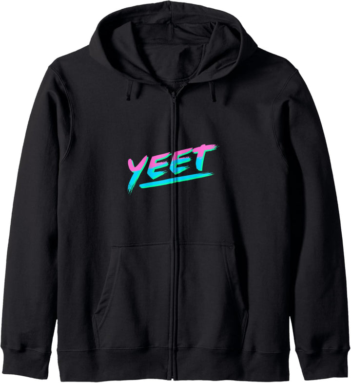 YEET Vaporwave Retro Style Vintage 80er 90er Jahre Design Kapuzenjacke