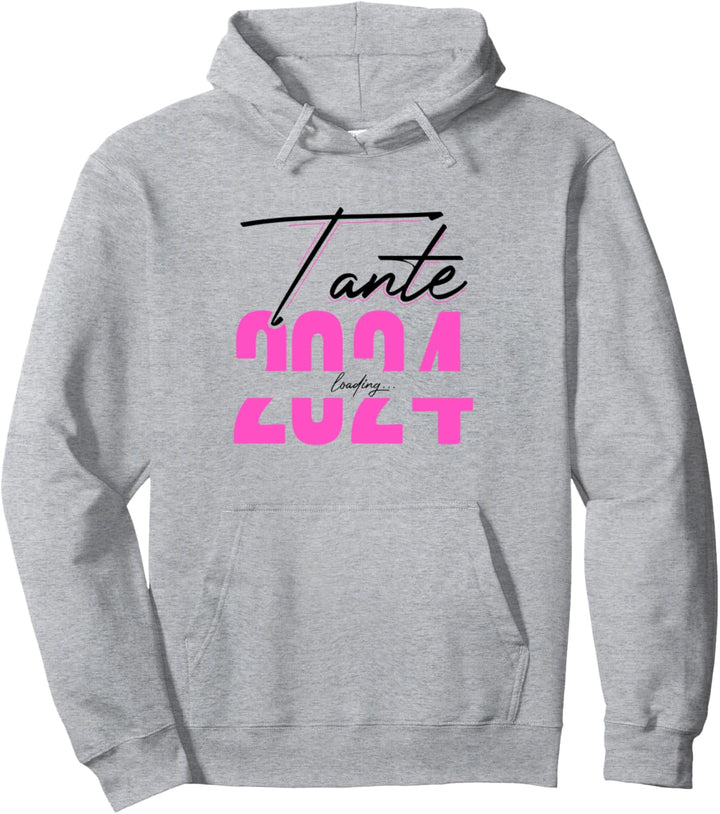 Tante Loading 2024 Babyankündigung Geburt Schwangerschaft Pullover Hoodie