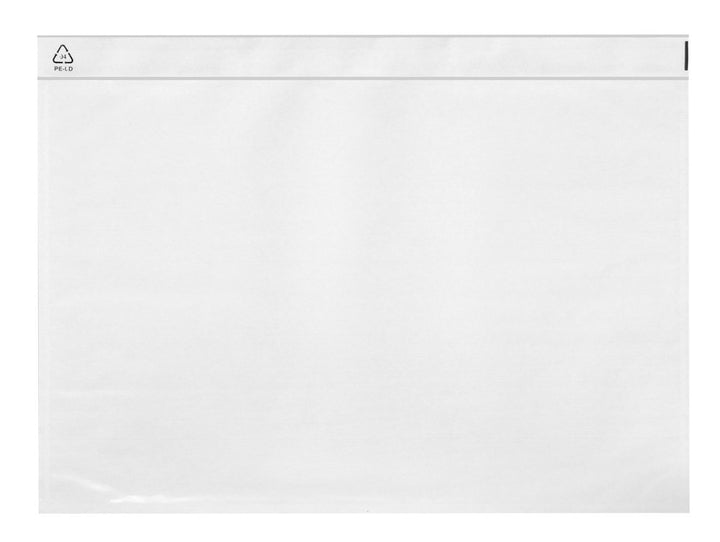 VELOFLEX 2040000 - TURA-Versandtaschen DIN C4, Lieferscheintaschen, selbstklebend, ohne Druck, 55 my