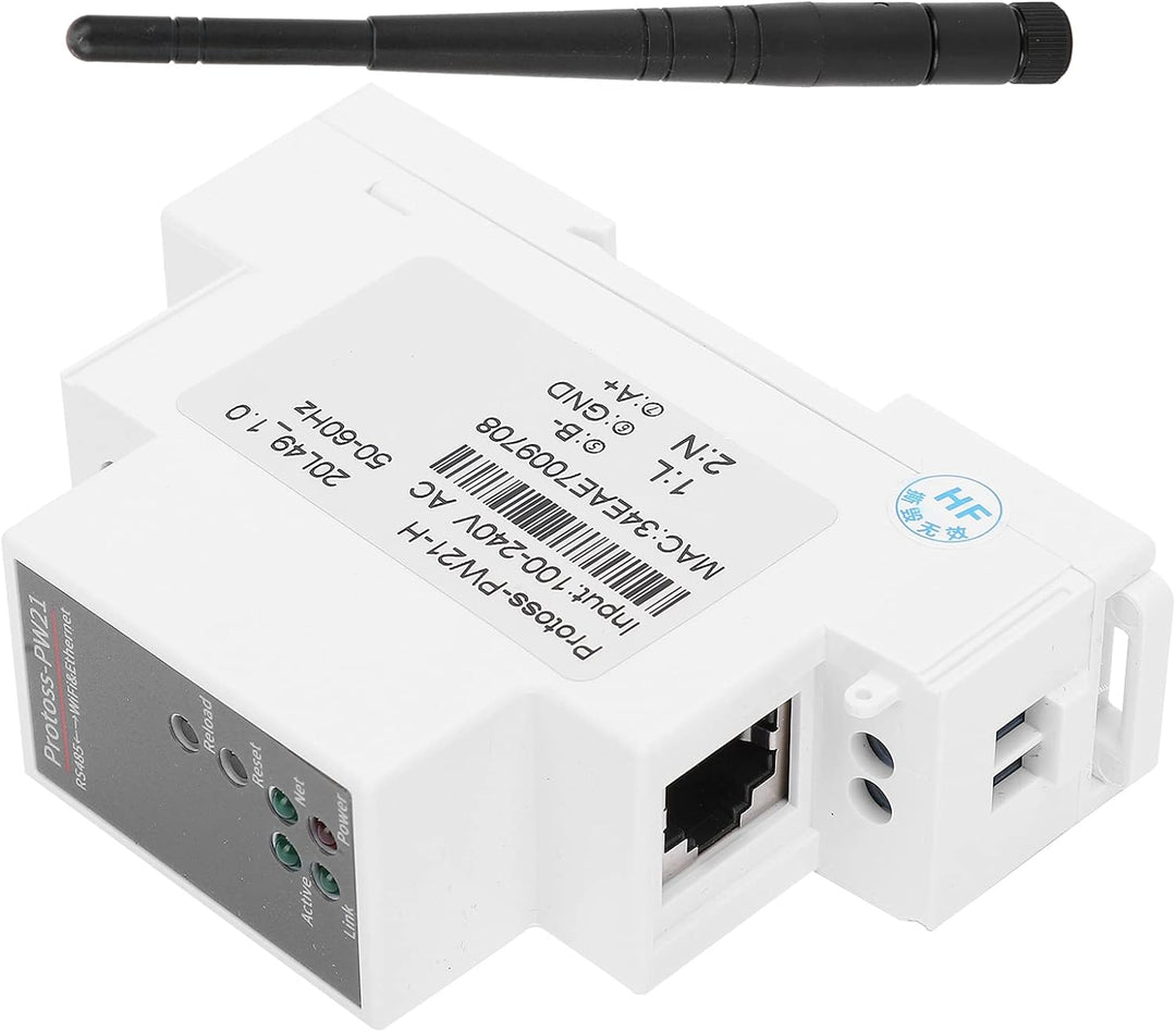 BOROCO RS485 to Ethernet/WLAN Converter, rs485 Wlan bridge,Modbus für ECos mit Antenne PW21-H AC 100