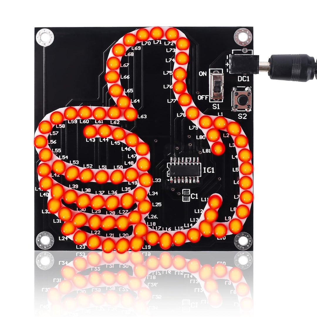 DONGKER Löt Bausatz, LED Licht löten Übungssatz, DIY LED Leuchten, elektronische Kits für Schüler, L