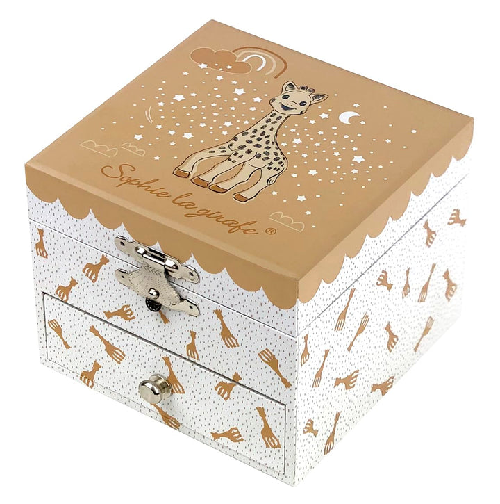 Trousselier - Spieluhr Sophie die Giraffe – Schmuckkästchen & Schätze Musik im Dunkeln – Geschenk fü