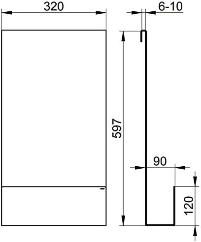 KEUCO Duschablage aus Aluminium, schwarz, mit abnehmbarem Korb, Handtuchhaken und Ablaufschlitzen, 3