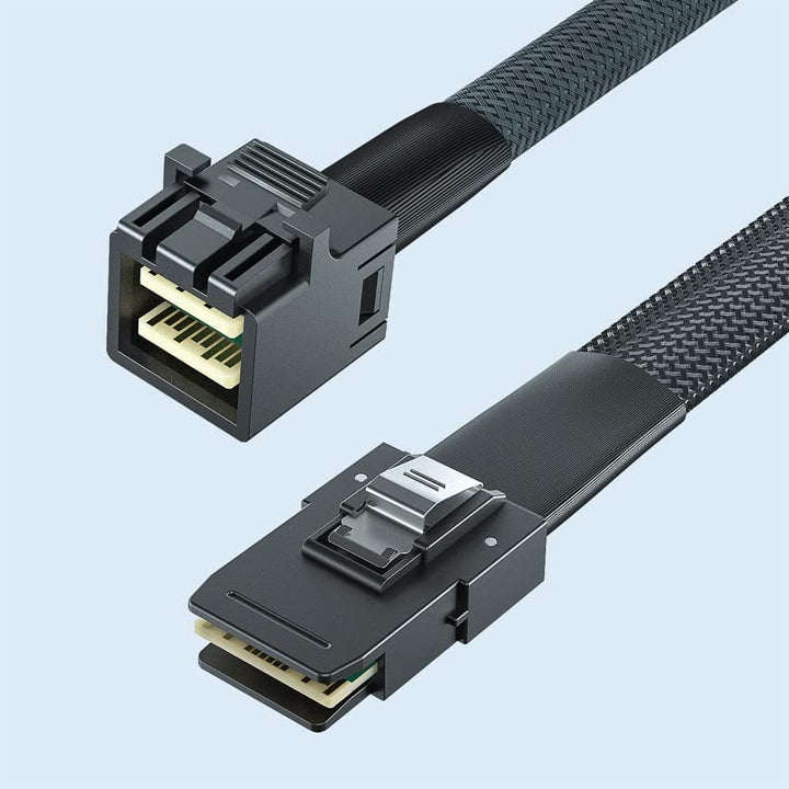 H!Fiber.com Mini SAS HD SFF-8643 zu Mini SAS SFF-8087 Kabel, 0.8 meter (2.6ft) SFF-8643 to SFF-8087