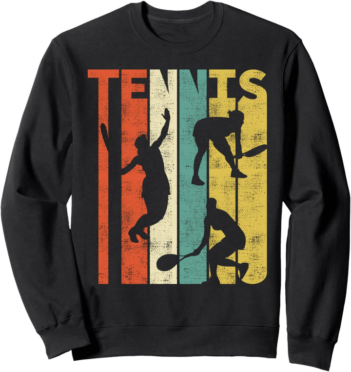 Vintage Retro Tennis Frauen Sport Tennisspielerin Sweatshirt