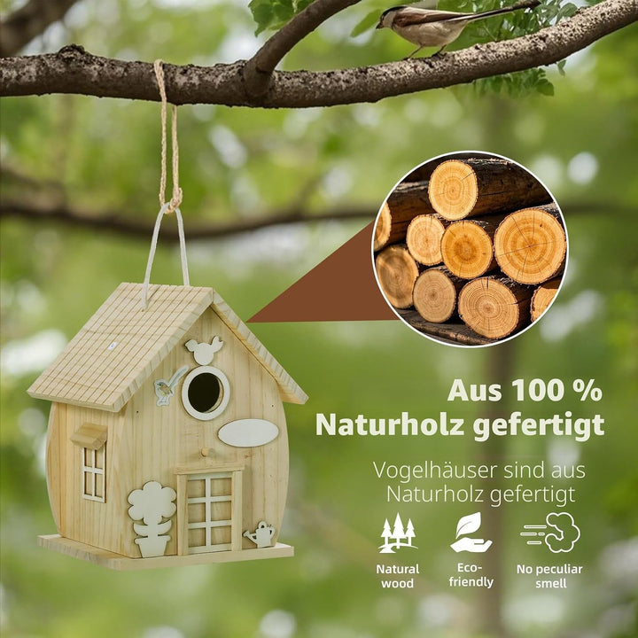 Vogelhaus-Set aus Holz zum Selbermachen, für Erwachsene zum Bauen, Outdoor-Holzbearbeitung, Basteln,